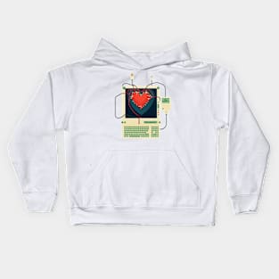 Debugging my heart Kids Hoodie